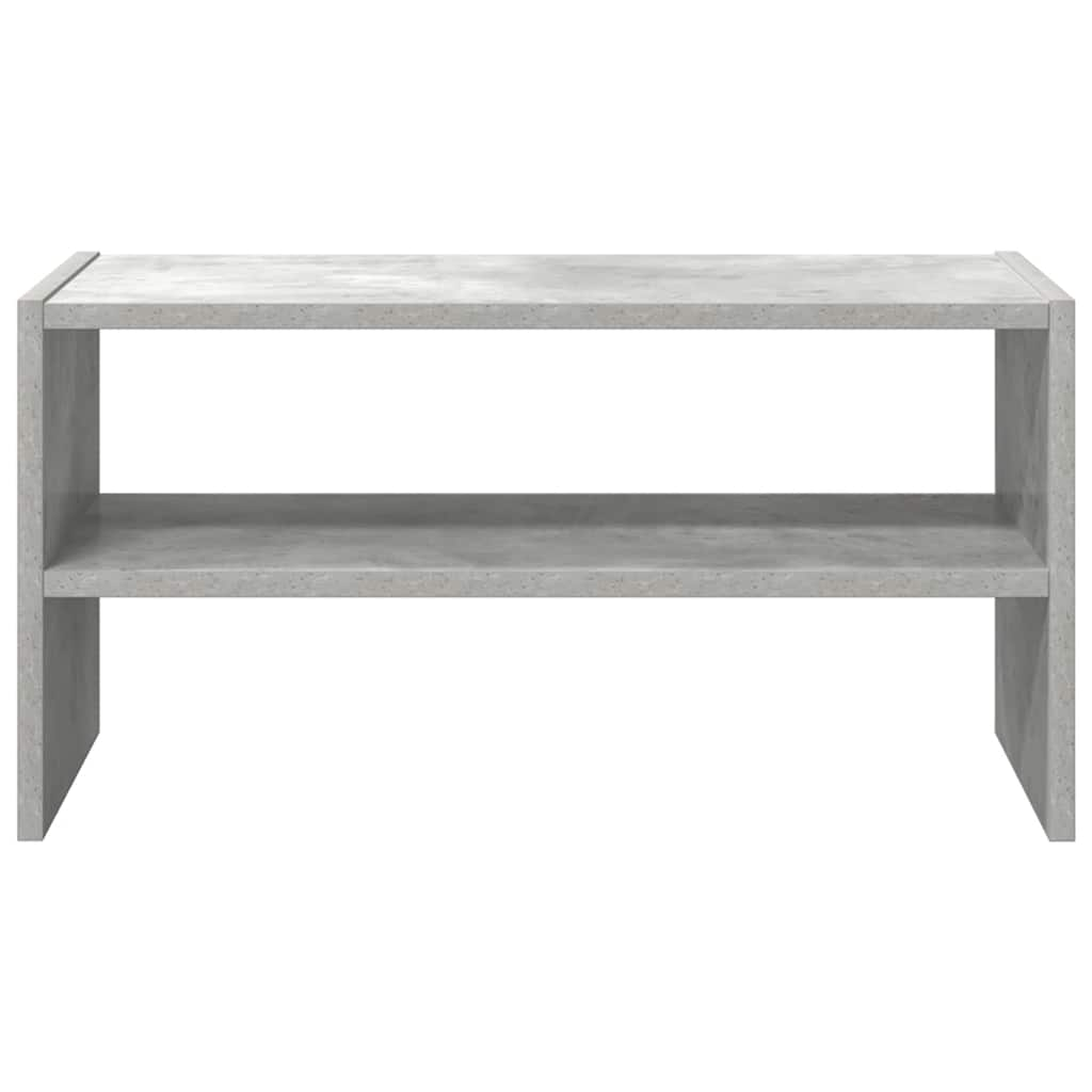 Shoe Rack Stackable Concrete Grey 60x30x30.5 cm