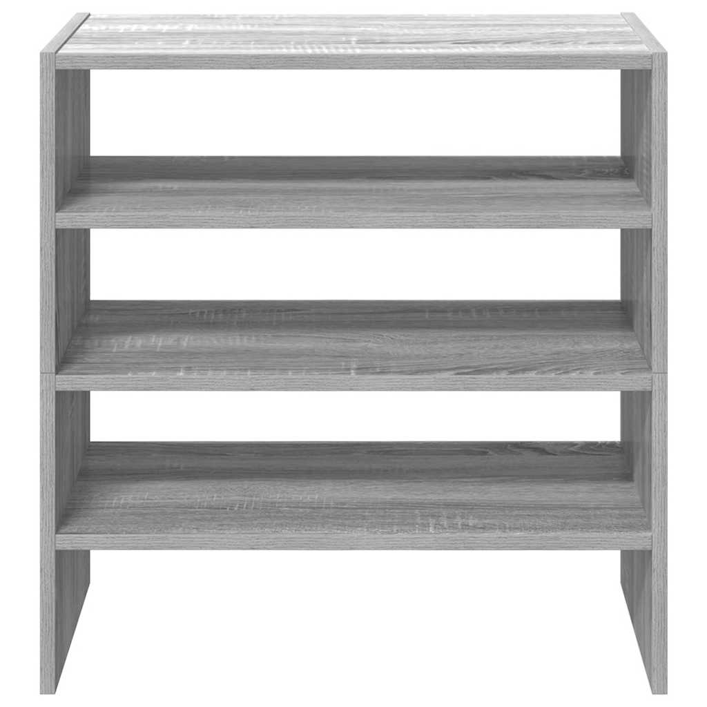 Shoe Racks 2 pcs Stackable Grey Sonoma 60x30x30.5 cm