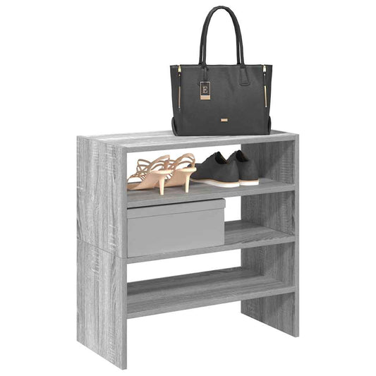 Shoe Racks 2 pcs Stackable Grey Sonoma 60x30x30.5 cm