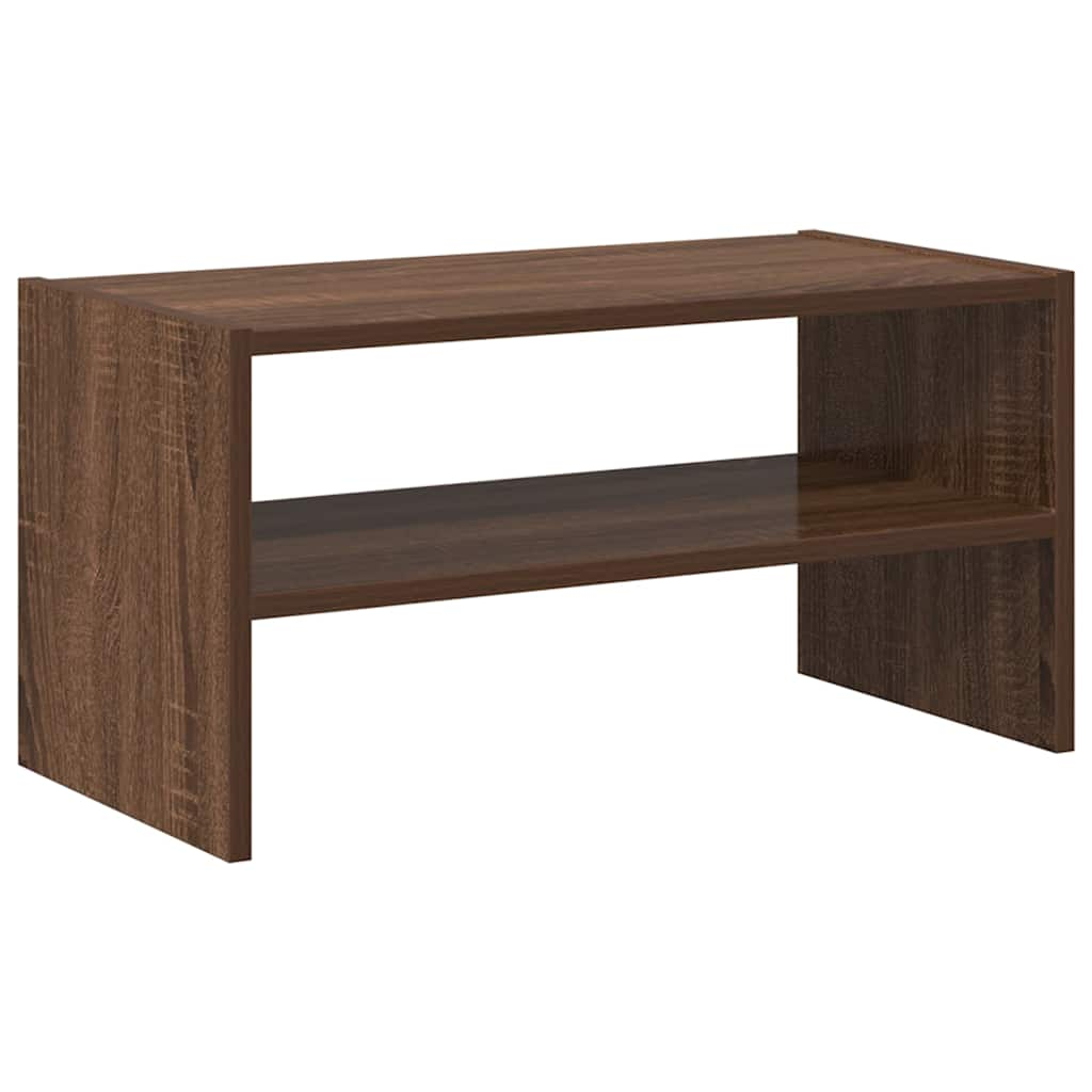 Shoe Rack Stackable Brown Oak 60x30x30.5 cm