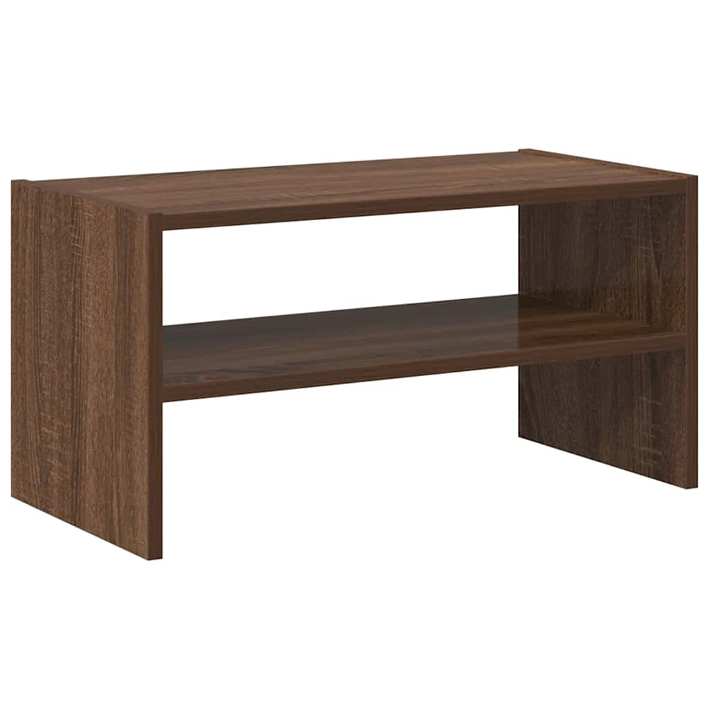 Shoe Rack Stackable Brown Oak 60x30x30.5 cm