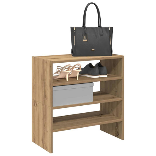 Shoe Racks 2 pcs Stackable Artisan Oak 60x30x30.5 cm