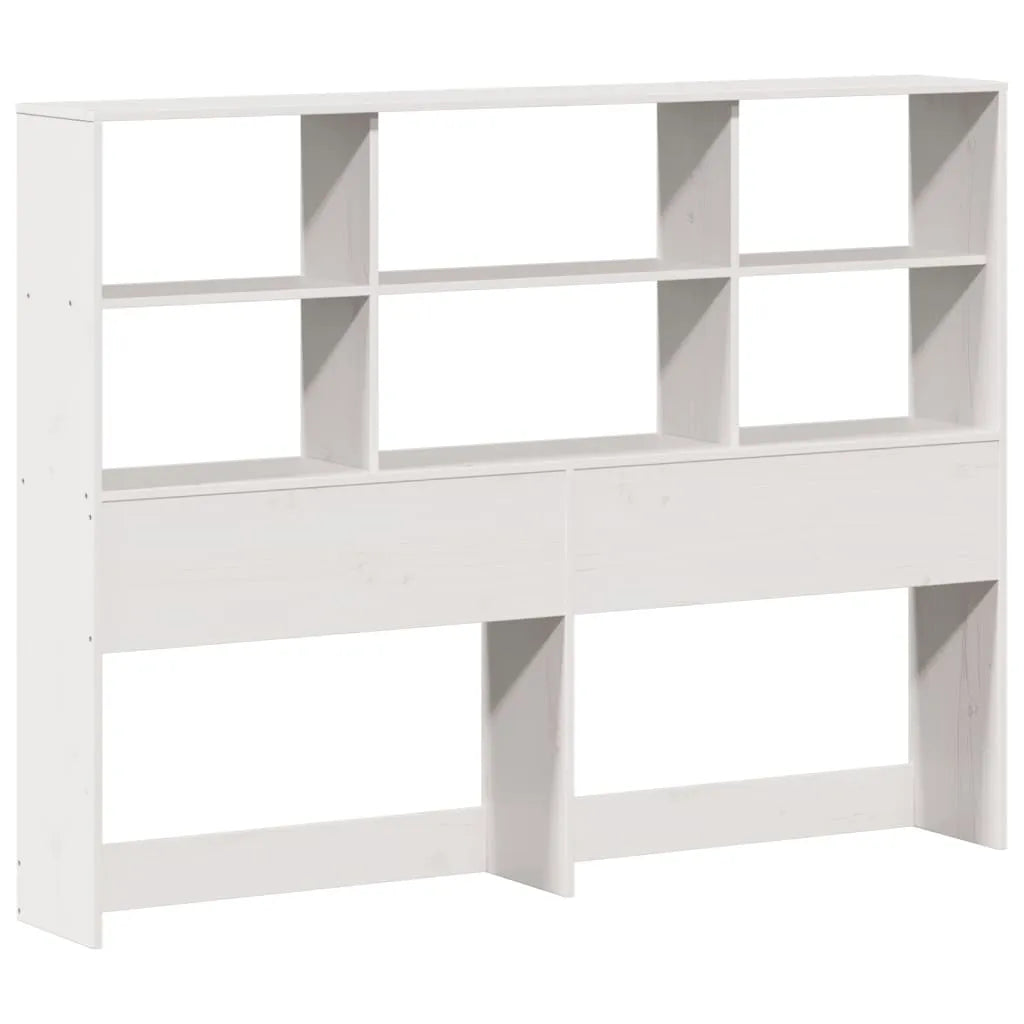 Bookcase Bed without Mattress White 120x200 cm Solid Wood Pine