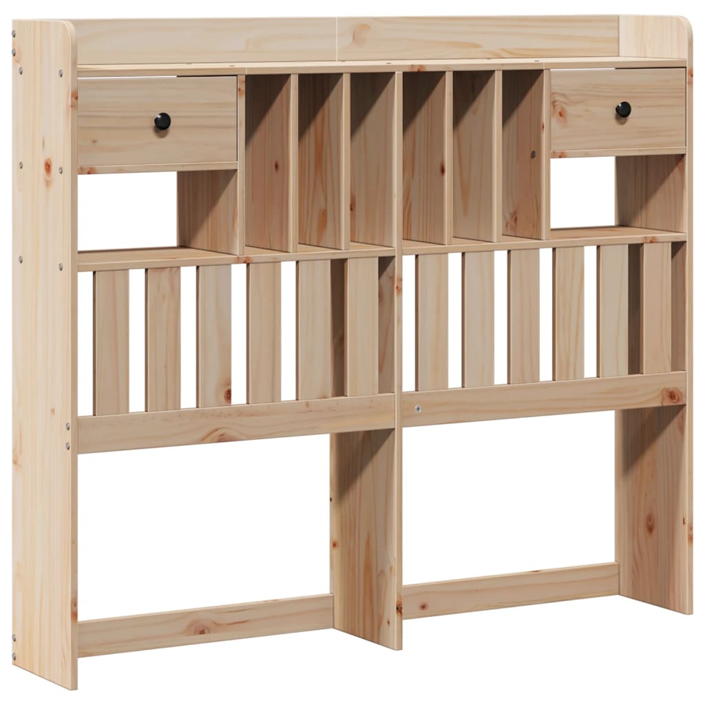 Bookcase Bed without Mattress 120x190 cm Small Double Solid Wood Pine