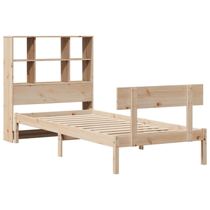 Bookcase Bed without Mattress 100x200 cm Solid Wood Pine