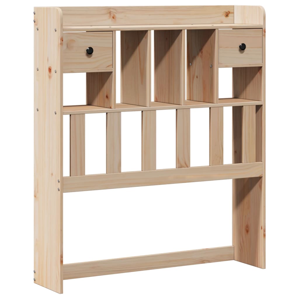 Bookcase Bed without Mattress 75x190 cm Small Single Solid Wood Pine