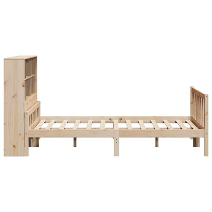 Bookcase Bed without Mattress 120x190 cm Small Double Solid Wood Pine