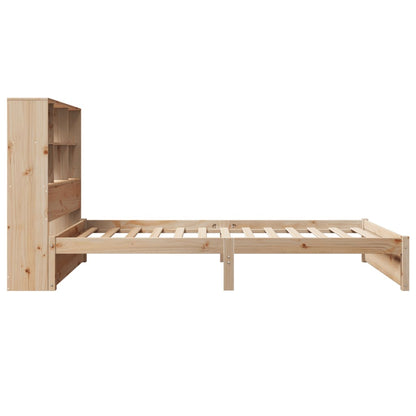 Bookcase Bed without Mattress 75x190cm Small Single Solid Wood Pine