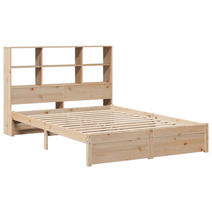 Bookcase Bed without Mattress 120x200cm Solid Wood Pine