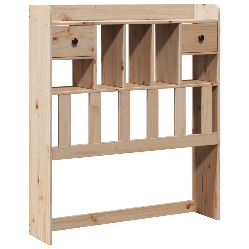 Bookcase Bed without Mattress 90x190cm Single Solid Wood Pine