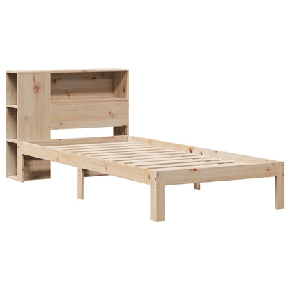 Bookcase Bed without Mattress 90x190 cm Single Solid Wood Pine