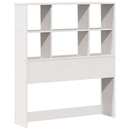 Bookcase Bed without Mattress White 90x190 cm Single Solid Wood Pine