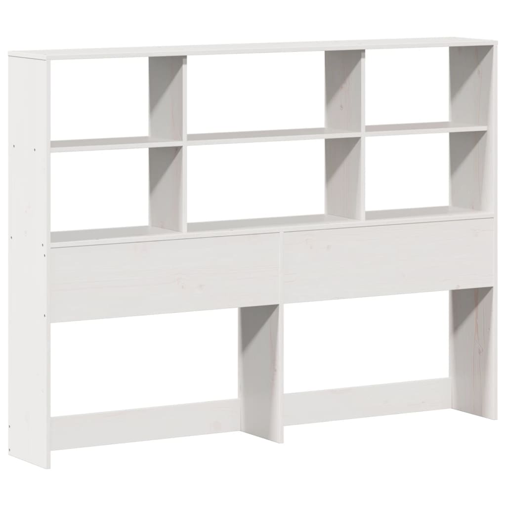 Bookcase Bed without Mattress White 120x190 cm Small Double Solid Wood Pine