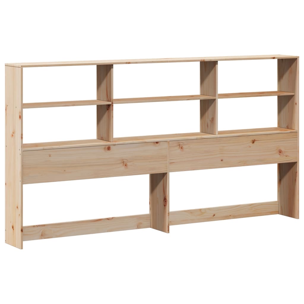 Bookcase Bed without Mattress 180x200 cm Super King Solid Wood Pine