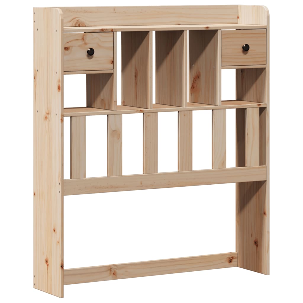 Bookcase Bed without Mattress 90x190cm Solid Wood Pine