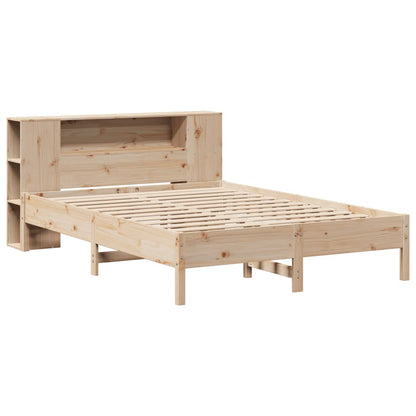 Bookcase Bed without Mattress 160x200 cm Solid Wood Pine