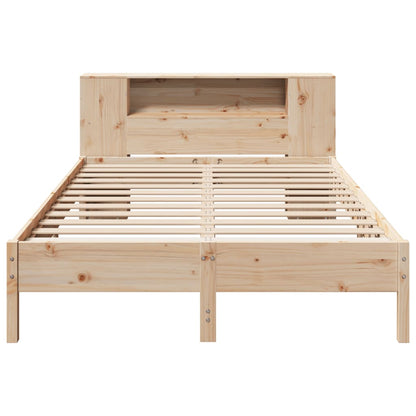 Bookcase Bed without Mattress 160x200 cm Solid Wood Pine