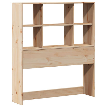 Bookcase Bed without Mattress 90x200 cm Solid Wood Pine