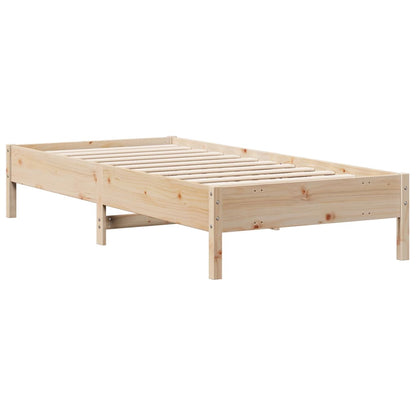 Bookcase Bed without Mattress 100x200 cm Solid Wood Pine