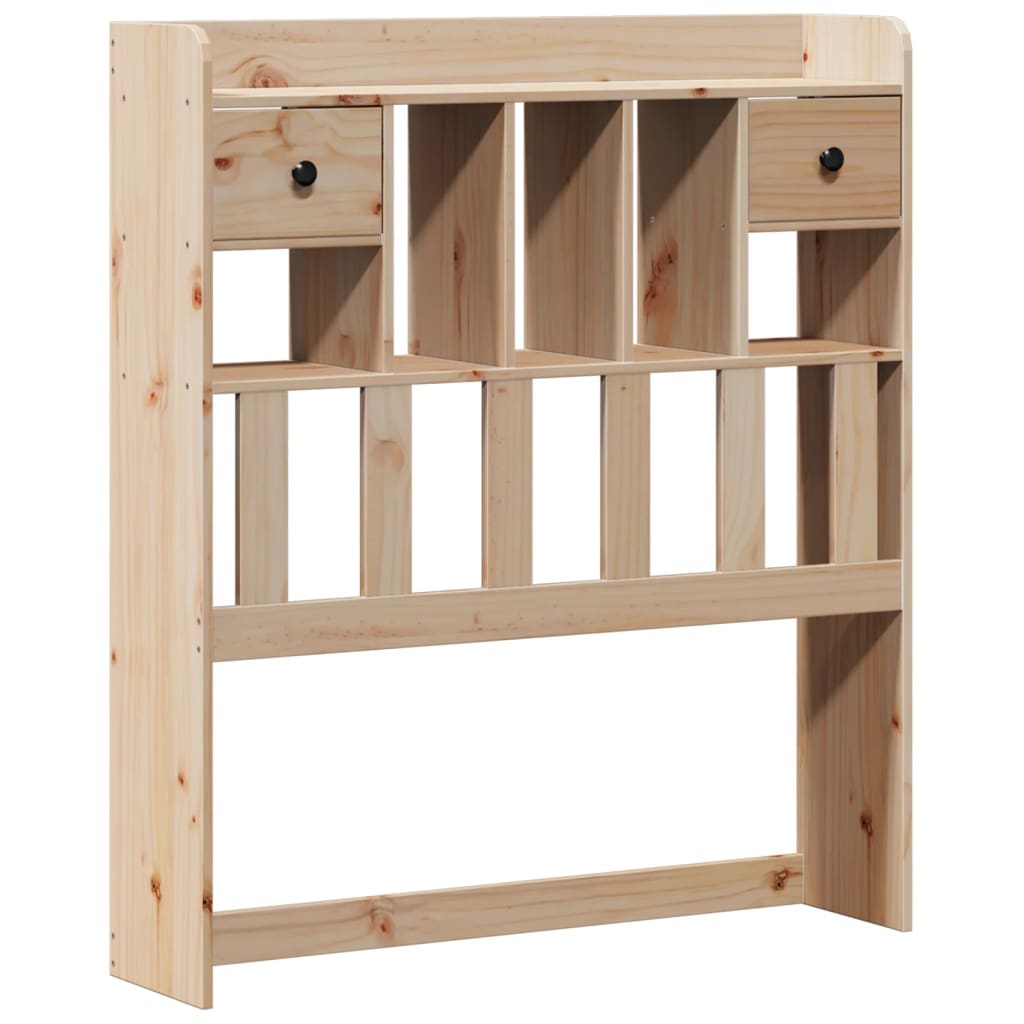 Bookcase Bed without Mattress 90x200 cm Solid Wood Pine