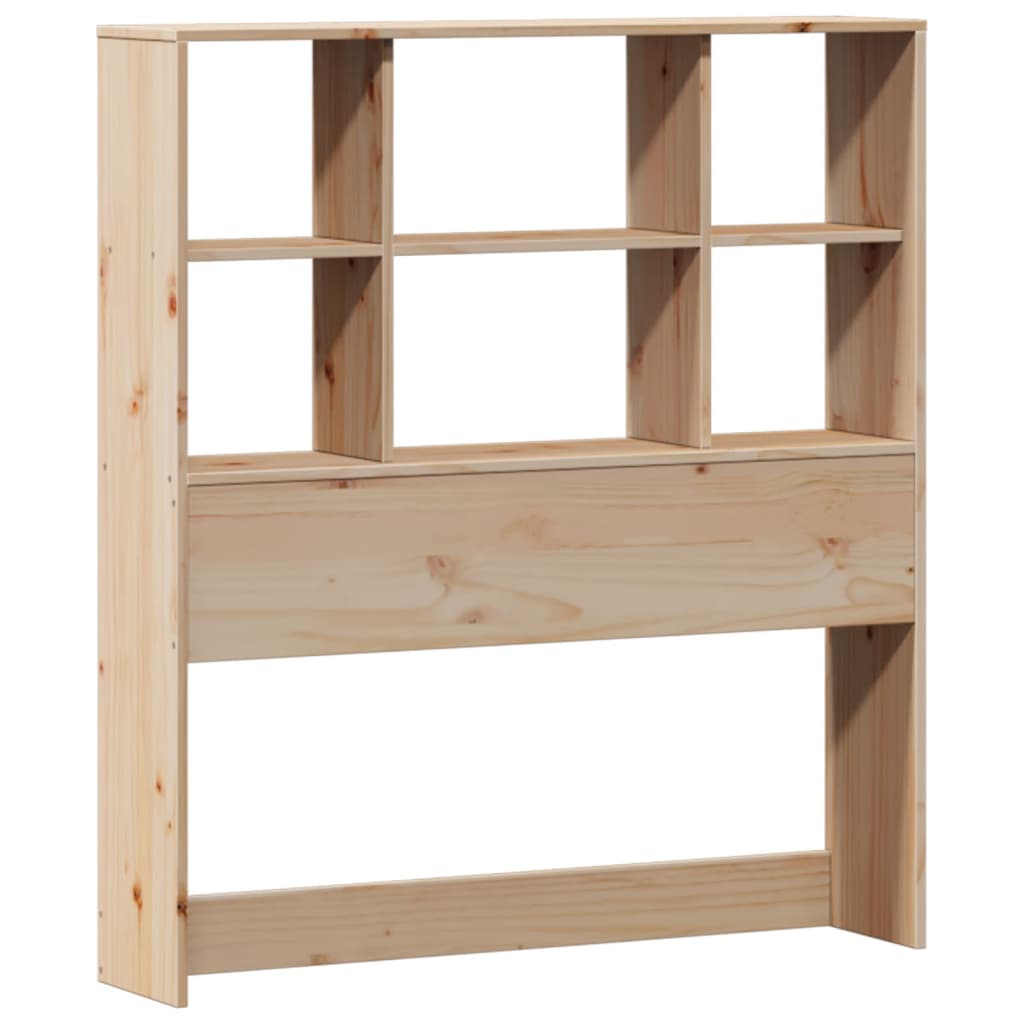 Bookcase Bed without Mattress 90x200cm Solid Wood Pine