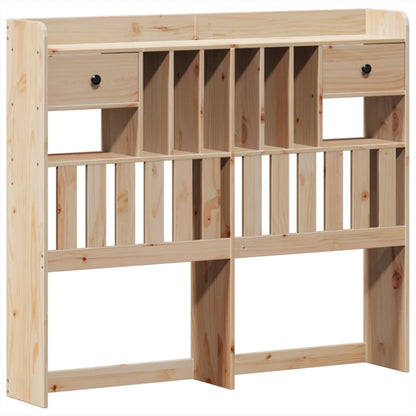 Bookcase Bed without Mattress 120x190 cm Small Double Solid Wood Pine