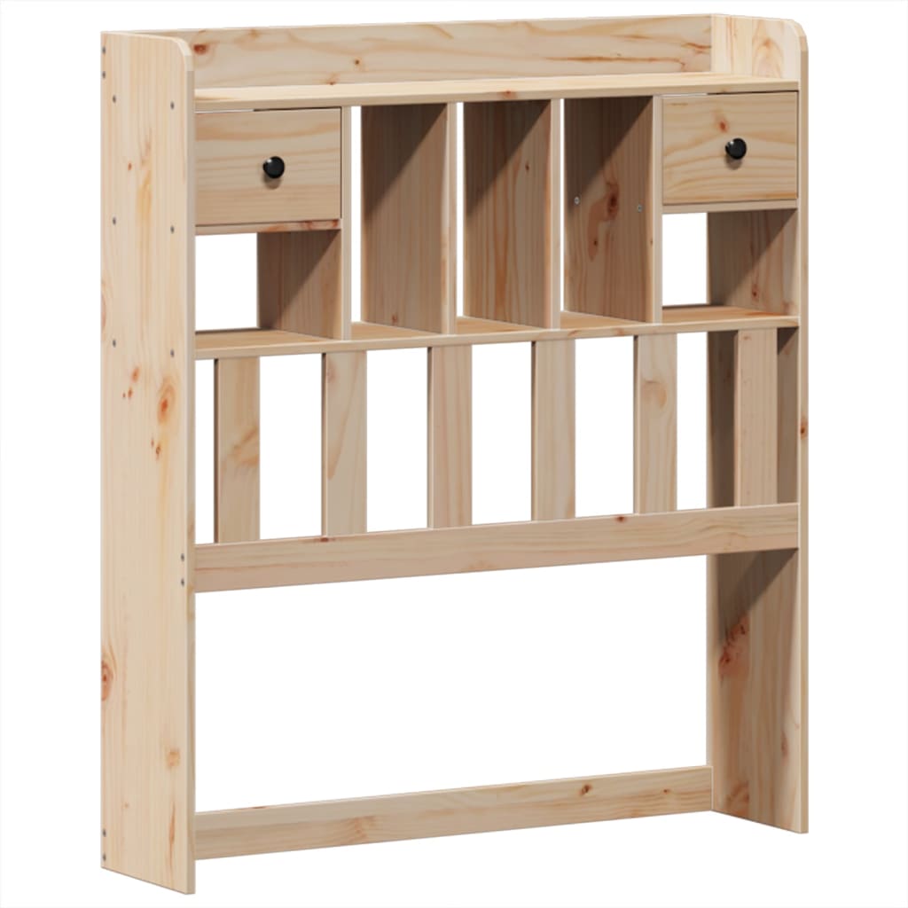 Bookcase Bed without Mattress 90x190 cm Single Solid Wood Pine