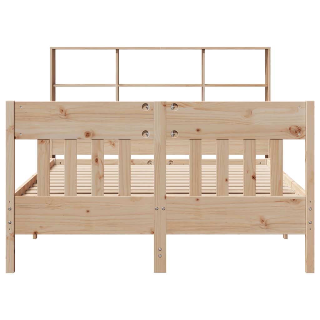 Bed Frame without Mattress 120x190 cm Small Double Solid Wood Pine