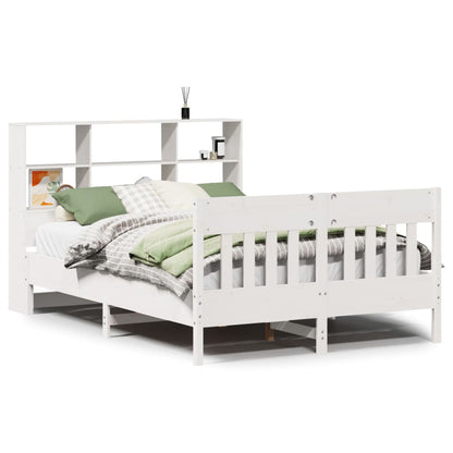 Bed Frame without Mattress White 120x190 cm Small Double Solid Wood Pine