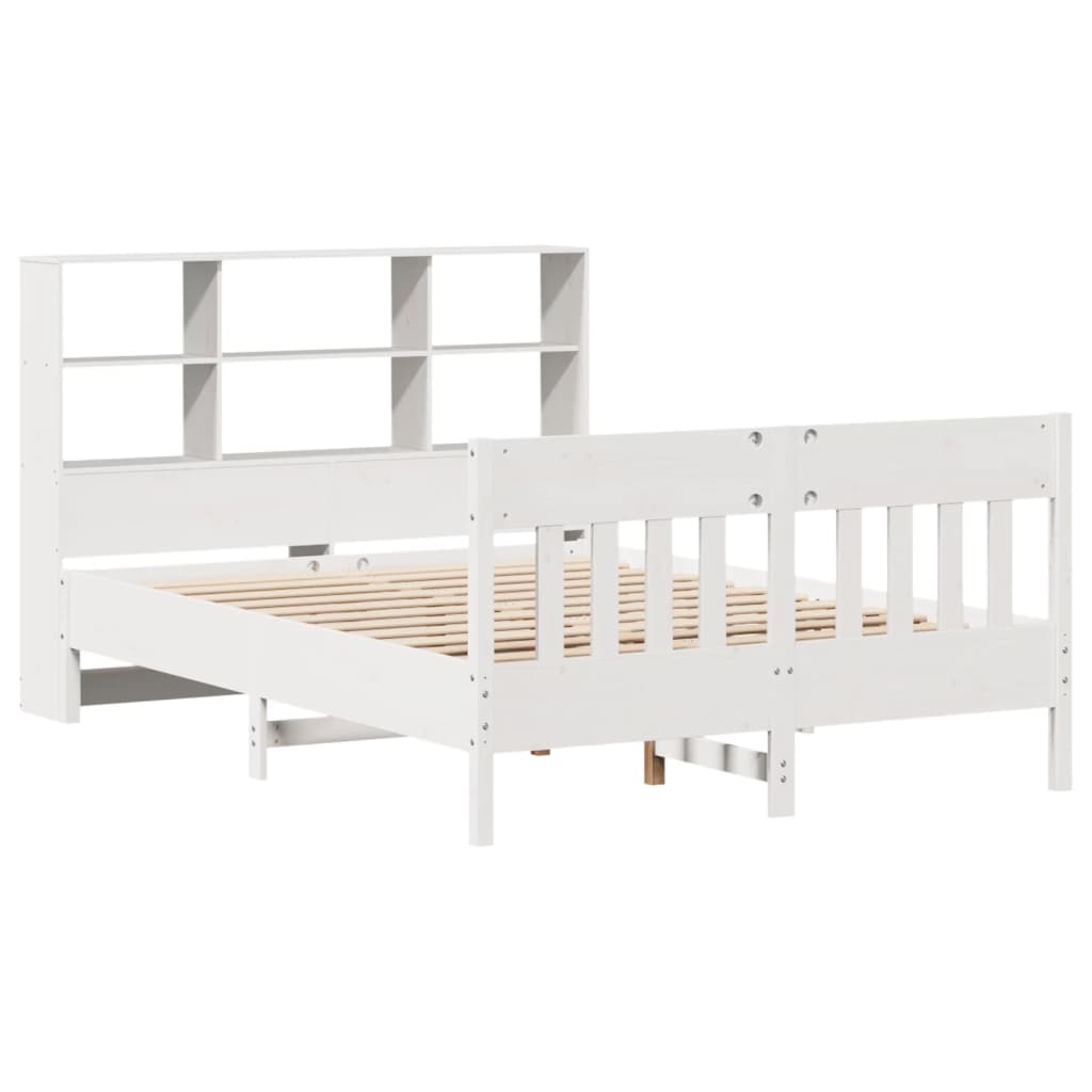 Bed Frame without Mattress White 120x190 cm Small Double Solid Wood Pine