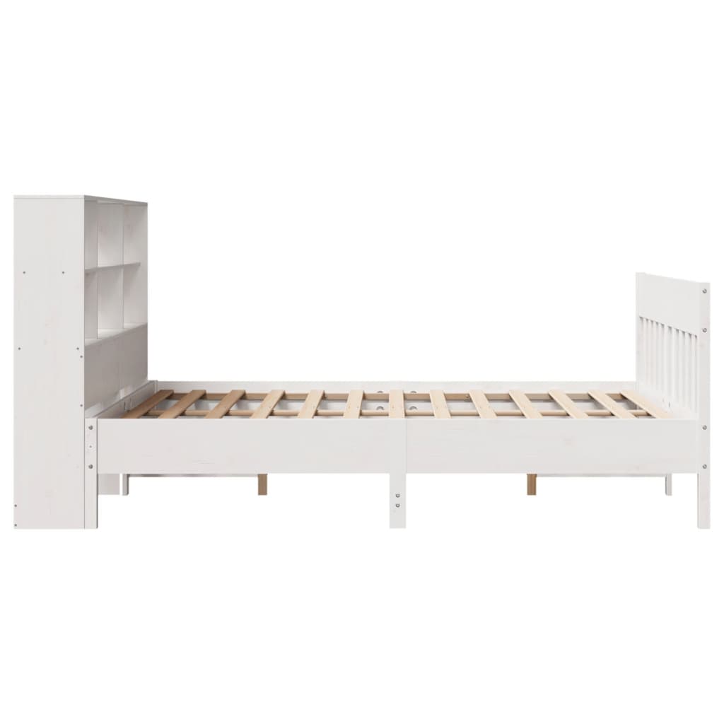 Bed Frame without Mattress White 120x190 cm Small Double Solid Wood Pine