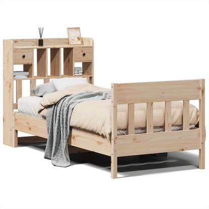 Bed Frame without Mattress 90x190 cm Single Solid Wood Pine