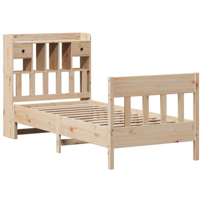 Bed Frame without Mattress 90x190 cm Single Solid Wood Pine