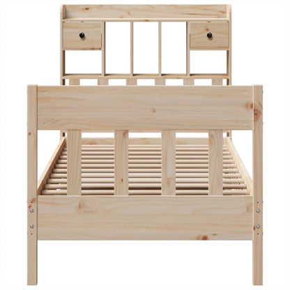 Bed Frame without Mattress 90x190 cm Single Solid Wood Pine