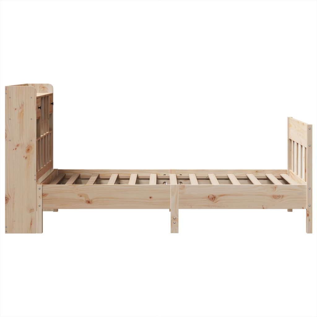 Bed Frame without Mattress 90x190 cm Single Solid Wood Pine