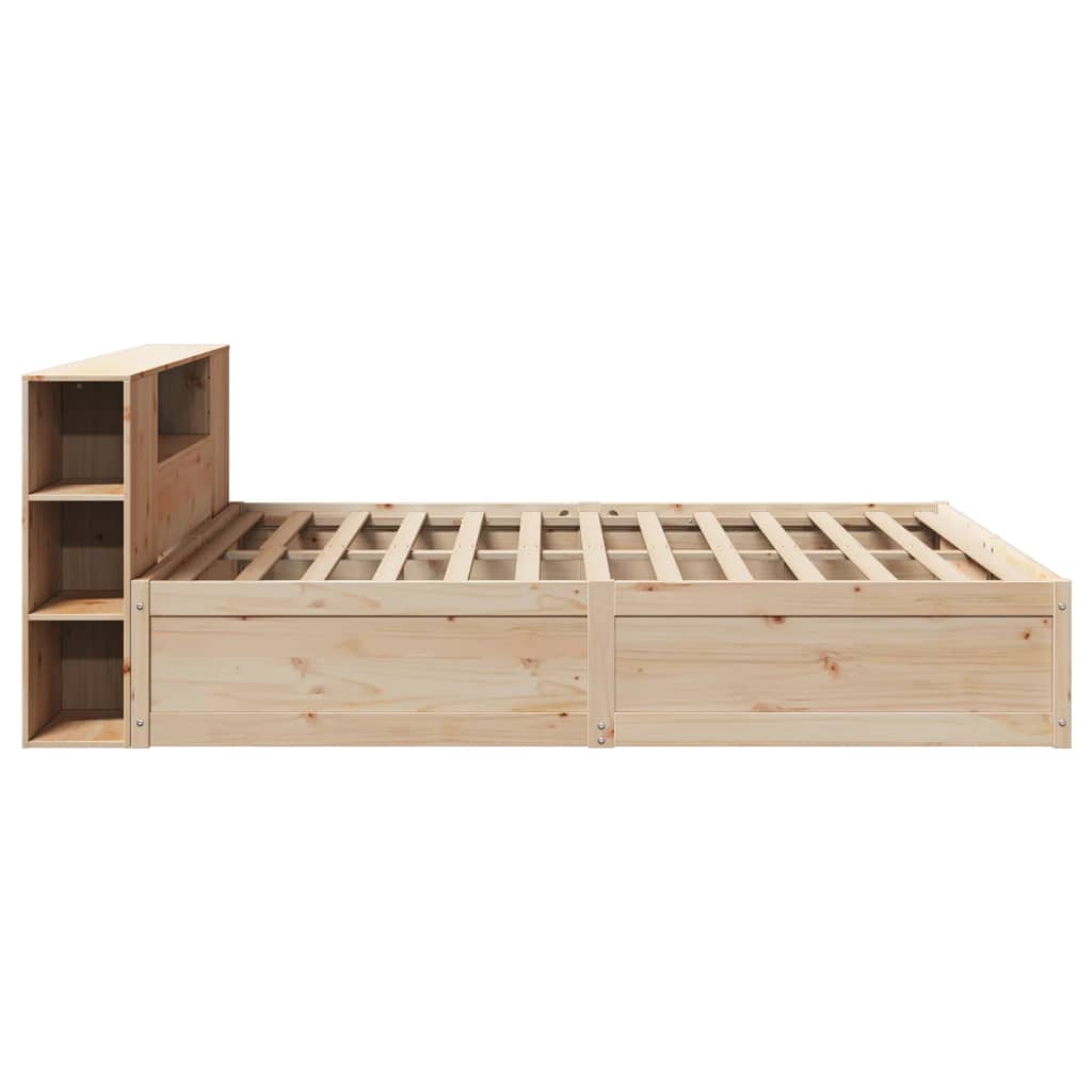 Bed Frame without Mattress 200x200 cm Solid Wood Pine