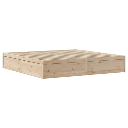 Bed Frame without Mattress 180x200 cm Super King Solid Wood Pine