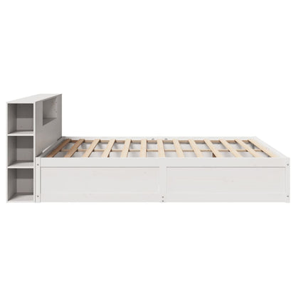 Bed Frame without Mattress White 180x200 cm Super King Solid Wood Pine