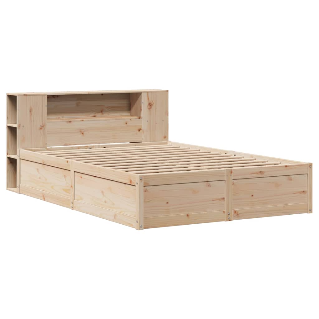 Bed Frame without Mattress 160x200 cm Solid Wood Pine