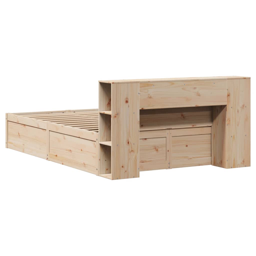 Bed Frame without Mattress 160x200 cm Solid Wood Pine