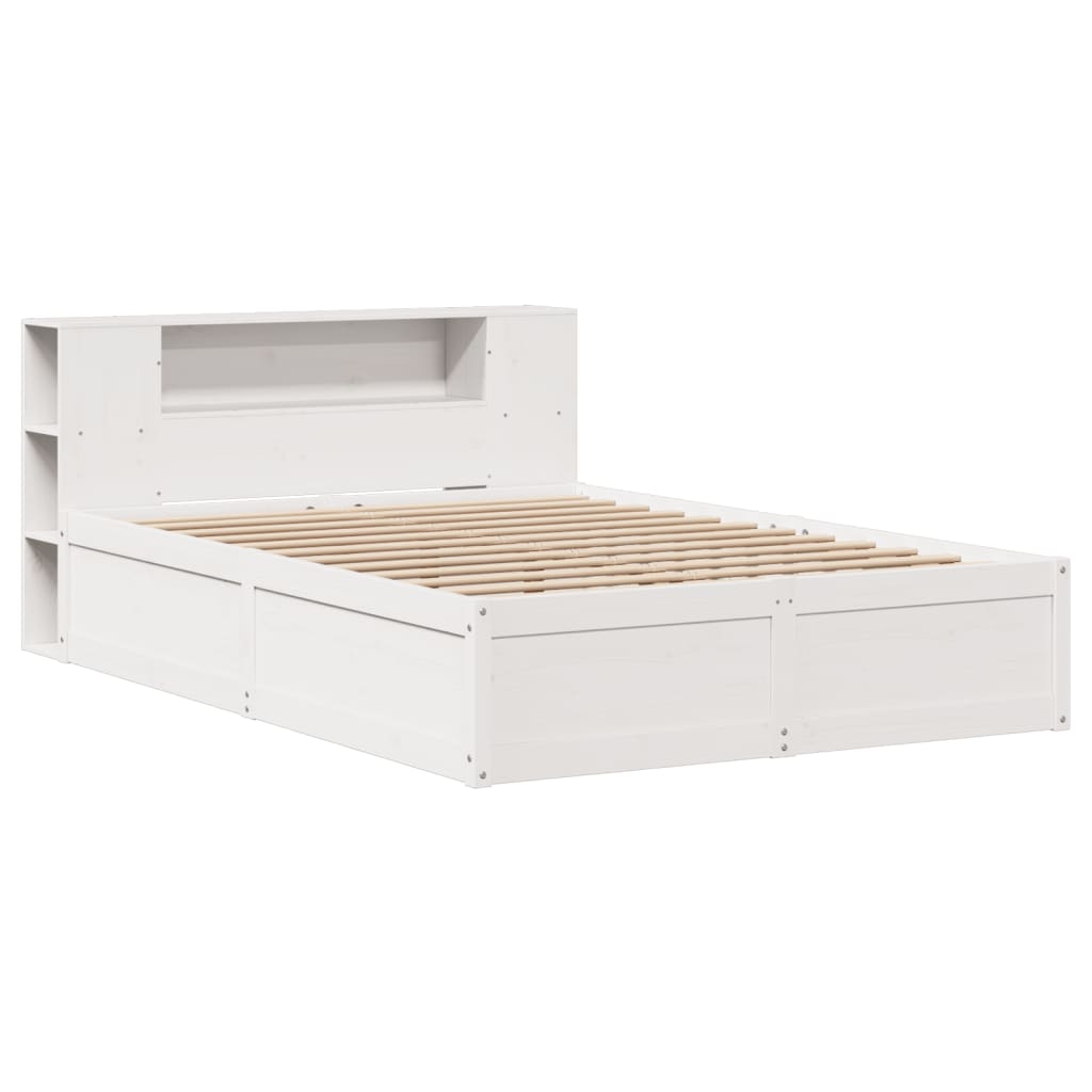 Bed Frame without Mattress White 160x200 cm Solid Wood Pine