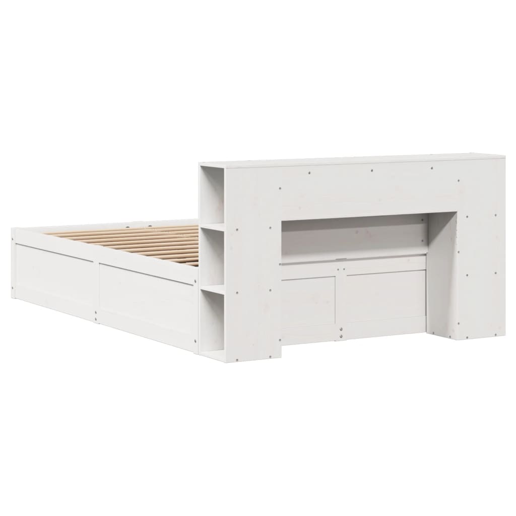 Bed Frame without Mattress White 160x200 cm Solid Wood Pine