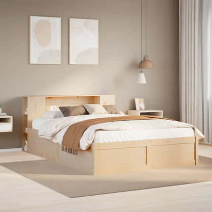 Bed Frame without Mattress 120x190 cm Small Double Solid Wood Pine