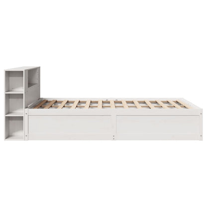 Bed Frame without Mattress White 120x190 cm Small Double Solid Wood Pine