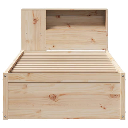 Bed Frame without Mattress 90x200 cm Solid Wood Pine