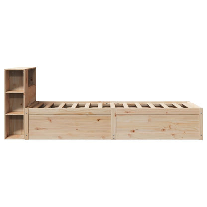 Bed Frame without Mattress 90x200 cm Solid Wood Pine