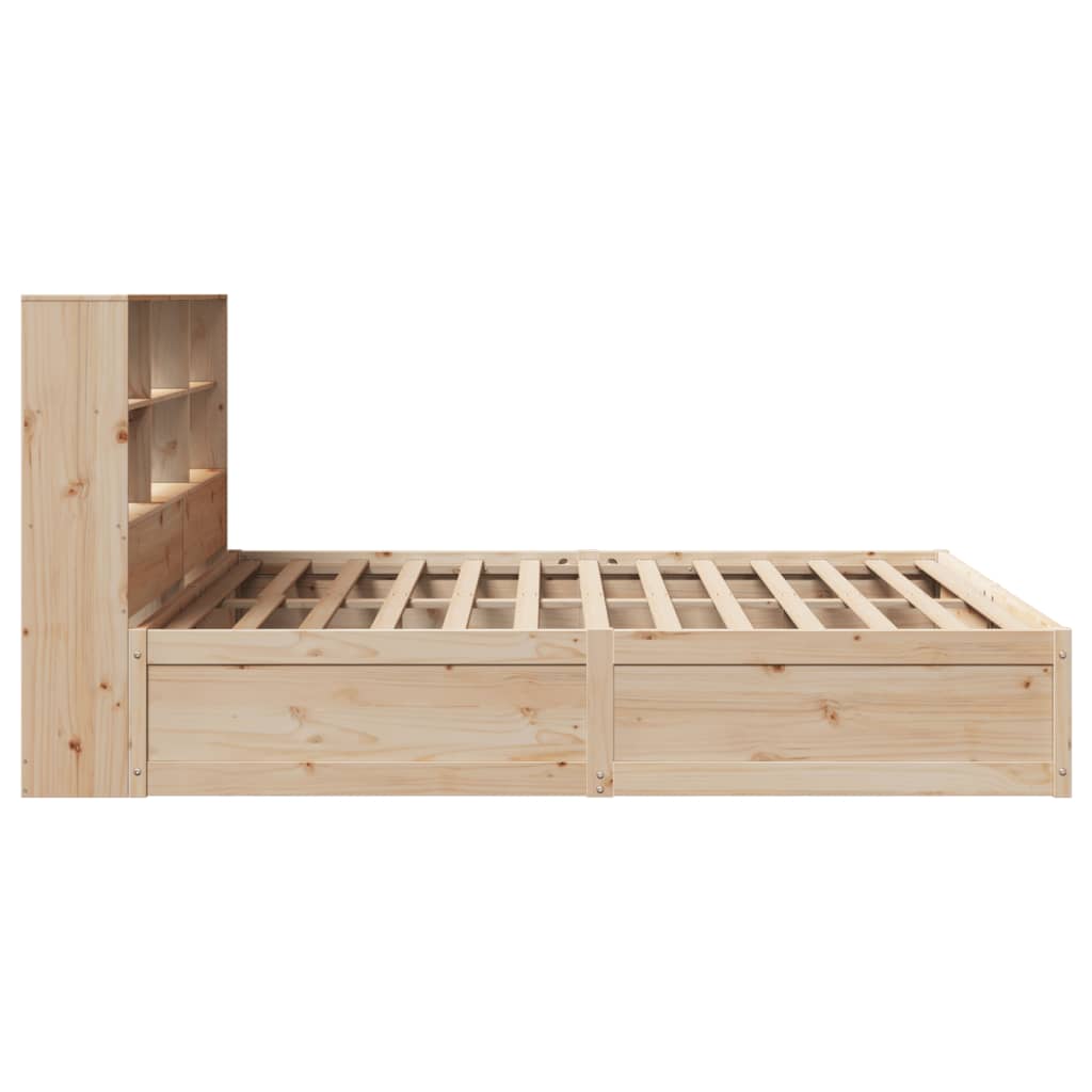 Bed Frame without Mattress 200x200 cm Solid Wood Pine