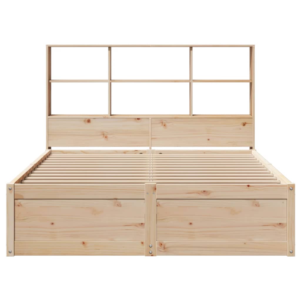 Bed Frame without Mattress 160x200 cm Solid Wood Pine