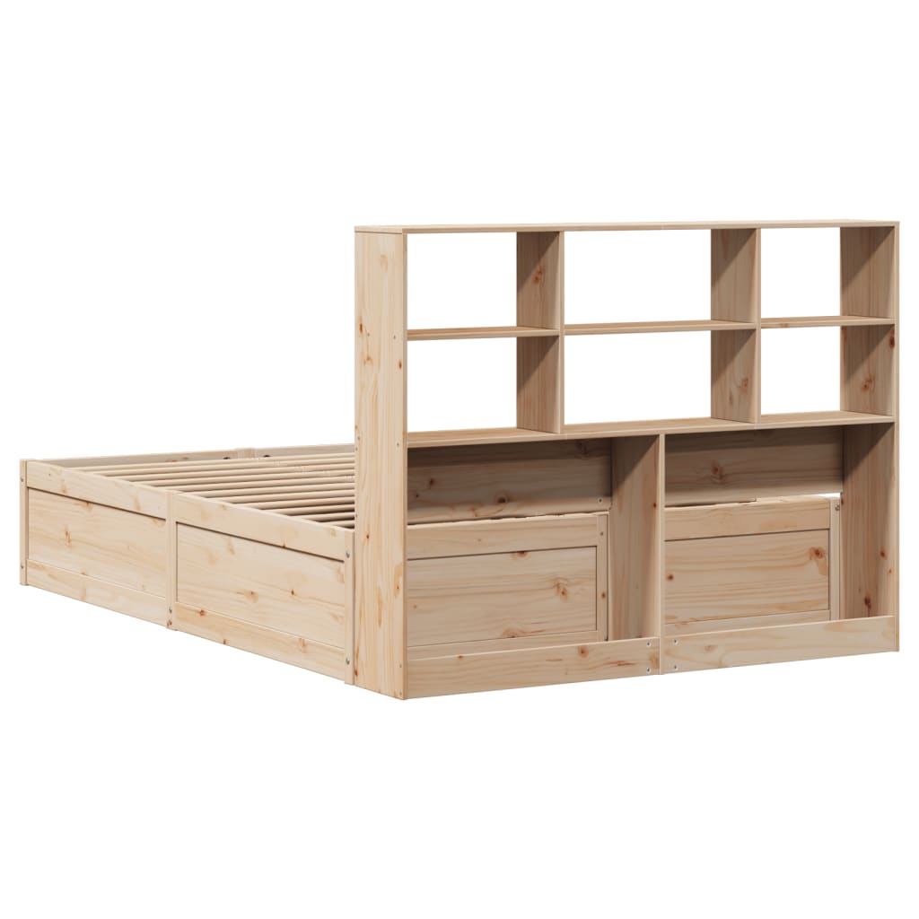 Bed Frame without Mattress 160x200 cm Solid Wood Pine