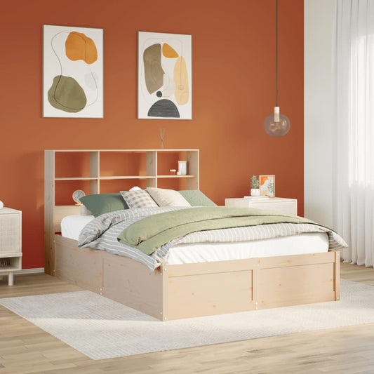 Bed Frame without Mattress 160x200 cm Solid Wood Pine